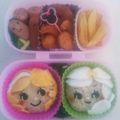 結羽ちゃんママ's cooksnap of when they made キャラ弁♪アナと雪の女王♪ツムツムver.
