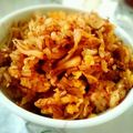 ⭐よし⭐'s cooksnap of when they made キムチたまごチャーハン.