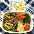 よみちゃん3's cooksnap of when they made 牛肉とにんにくの芽のオイスターソース炒め.