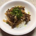 あかりんマミー's cooksnap of when they made 牛ごぼうの☆温玉丼.