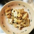 pitomama's cooksnap of when they made レンコンときのこのガーリックバター醤油.