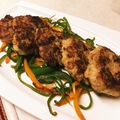 うによ's cooksnap of when they made 豚挽き肉+ネギ＝つくね風ハンバーグ☆.