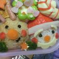 こうしいまま's cooksnap of when they made ころころおにぎりXmasキャラ弁♪.