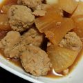 めめぼ's cooksnap of when they made 味染み大根と肉団子の煮物♪.