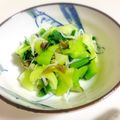 チョミ蔵's cooksnap of when they made チンゲン菜✿しば漬け和え.