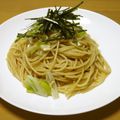 ちっぷ（’９５）'s cooksnap of when they made ごま油香るネギたっぷり和風パスタ.