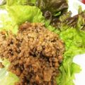 桜空星's cooksnap of when they made サンチュで！レタスで！挽き肉納豆包み♪.