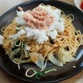 もちこっく's cooksnap of when they made 明日のランチに♡茹でない乾麺で生パスタ風.
