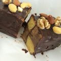 Yuipannman's cooksnap of when they made スクエアナッツチョコレートケーキ.