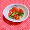 みんとこ's cooksnap of when they made きゅうりとトマトのシンプルサラダ.