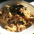 キャンディピンク's cooksnap of when they made 彼も喜ぶ♡ガツンと！和風きのこパスタ.
