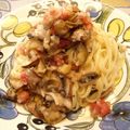 electoon's cooksnap of when they made ☆冷製☆　トマトとなすのおいしいパスタ.