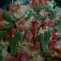 クックYKLSJF☆'s cooksnap of when they made スナップエンドウのトママヨ炒り卵炒め.