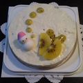 ☆Loved☆'s cooksnap of when they made キウイのレアチーズケーキ.