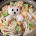 ちゃぎー's cooksnap of when they made 大根おろしアート★キャラ鍋★コリラックマ.