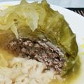 のらねこじょーんず's cooksnap of when they made 鶏肉で和風♪巻かない簡単ロールキャベツ.