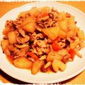 クック漣ちゃん's cooksnap of when they made 大根と豚バラの甘辛しょうが炒め.