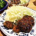 青山羊さん's cooksnap of when they made ごはんがすすむ！簡単美味しい♡高菜つくね.