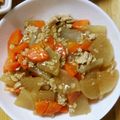 みゆはるこ's cooksnap of when they made 簡単♪大根とひき肉の生姜あん煮.