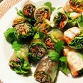 まりおっかあ's cooksnap of when they made 牛肉の甜麺醤炒めと彩り野菜で生春巻き.