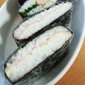 シナモシナモ's cooksnap of when they made ハムチーズのおにぎらず.