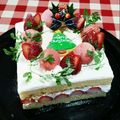 Sattin1022's cooksnap of when they made リース風デコのクリスマスケーキ.