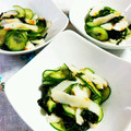 SP♪'s cooksnap of when they made とよ婆ちゃんの笹かまぼこ酢の物.