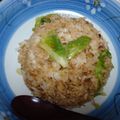 ♡ラメミュール♡'s cooksnap of when they made 我が家のレタスチャーハン.