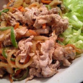 鮎めし♀'s cooksnap of when they made ◎野菜たっぷりしょうが焼き.