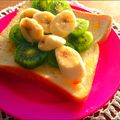 ママんま's cooksnap of when they made キウイ×バナナ☆ママレードトースト＊*.
