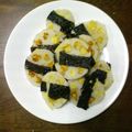 めぎお's cooksnap of when they made チーズ入りはんぺんのレンコン磯部焼き～.