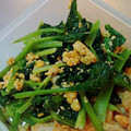 なおころピッコロ's cooksnap of when they made 簡単！小松菜と卵の胡麻味噌和え.