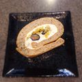 ちぴろぱん's cooksnap of when they made 乳製品無し　ほうじ茶黒豆ロールケーキ.