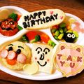 ayanes's cooksnap of when they made キャラ弁♪アンパンマンおにぎり♪.