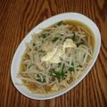 まくのうち's cooksnap of when they made モヤシと卵の春色煮浸し☆.｡.:*･ﾟ.