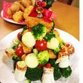 ＊＊yococo＊＊'s cooksnap of when they made ナゲットでクリスマスツリー☆+サンタ?★.