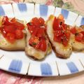 あざらしの赤ちゃん's cooksnap of when they made ベーコンのチーズ焼き♪バジルトマトがけ♪.