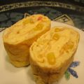 ジョングレ's cooksnap of when they made コーンとかにかまの甘口玉子焼き.