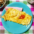 かじゅさ！'s cooksnap of when they made 朝ごはん フワフワ卵オムレツ 簡単卵焼き.