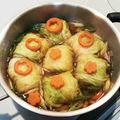 婚活1年生's cooksnap of when they made お餅の白菜ロールあんかけ.