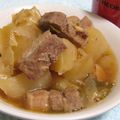 miino's cooksnap of when they made 豚と大根の煮もの　お豆腐入り.