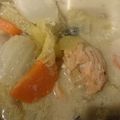 Lininha's cooksnap of when they made 鮭&さつまいも&白菜のクリーム煮.