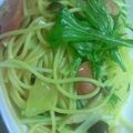 fl＊＊'s cooksnap of when they made シャキシャキ水菜とキノコの和風パスタ.
