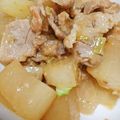 デンデラあろえ's cooksnap of when they made いつもの☆豚肉と大根のこってり煮☆.