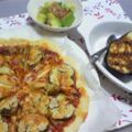 haricho's cooksnap of when they made ミートソースで茄子とトマトのピザ.