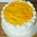 まぁむかんとりぃ's cooksnap of when they made 簡単☆モモ缶で薔薇☆.