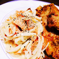 necoda's cooksnap of when they made 大根と鮭フレークのサラダ.