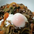 newneco's cooksnap of when they made 韓国風すき焼き丼.