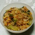 keropad's cooksnap of when they made セロリ大量消費！セロリと牛肉の炒飯☆.