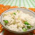 赤い電話's cooksnap of when they made 生姜香る♪枝豆ごはん☆.